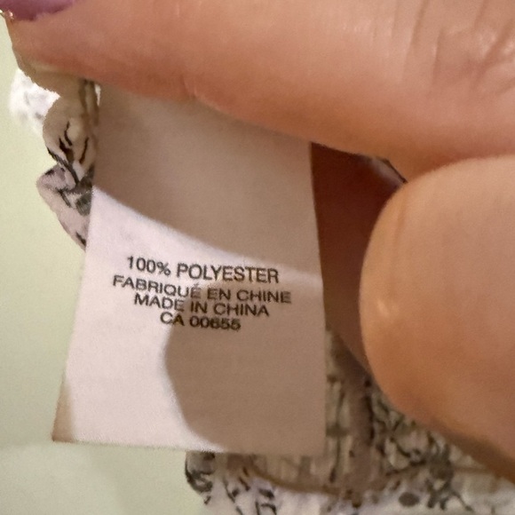 Floral Ruffle Top - Cream and Black - Picture 5 of 9